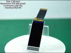 पट्टी प्रकार एलसीडी डिस्प्ले 2.86 इंच संकल्प 376*960 पिक्सल औद्योगिक एलसीडी डिस्प्ले
